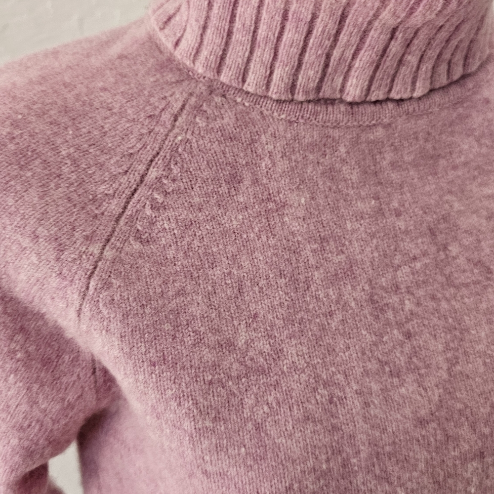 Cozy Pink Turtleneck Sweater - Picture 3 of 4